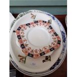 Blue ground oval Royal Doulton 'Raymond' meat charger,