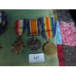 Trio of 1914-1918 war medals ex. Sergeant W.E. Clark of The York Regiment Number 872