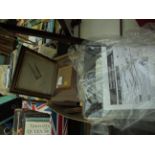 Box of picture and photograph frames and a software scanner unit