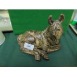 Royal Copenhagen Knud Kyhn Sung glazed stoneware Donkey inscribed 'K' to base with 3 blue lines