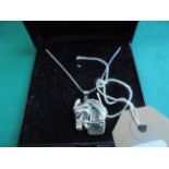 Silver horse pendant