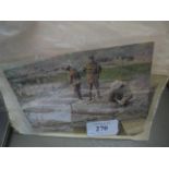 2 rare WW I war postcards