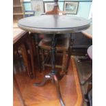 2 circular topped coffee tables each on tricorn base and 2 other side tables (4)