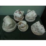 Collection of part bone china tea services