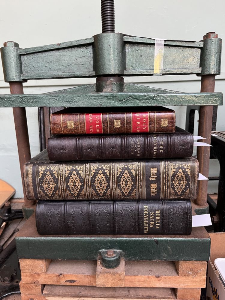 Antiquarian Books, Book Binding Equipment and Accessories, Albums, Sale Particulars and Maps