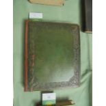 ALBUM (1835-1838)- A quarto scrap book album bound in green calf, embossed, containing many prints,