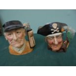 2 large Royal Doulton character jugs, one of 'Jarge',
