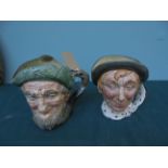 2 further large Royal Doulton character jugs one of 'Owd Mac' and the other of 'The Golfer' D6623