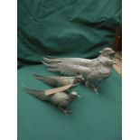 2 pairs of silver Pheasants