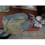 2 late 19th century rag dolls