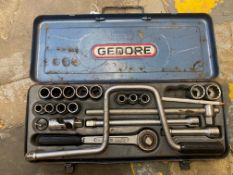 A Gedore metric and AF socket set.