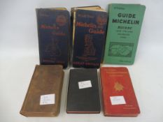 Two Michelin guides, 1920 and 1922, two 'Contour' Road Books of England by Inglis, 1903 and 1909 and