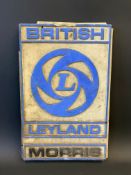 A Morris British Leyland plastic showroom sign, 11 1/2 x 18".