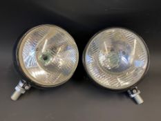 A pair of Czech headlamps, new, purchased many years ago but never fitted to a car.