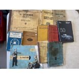 A selection of Morris 8 and other brochures, handbooks etc.