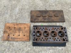 A Riley 9 cylinder head (vintage external oil feed example to suit two stud inlet manifold), plus