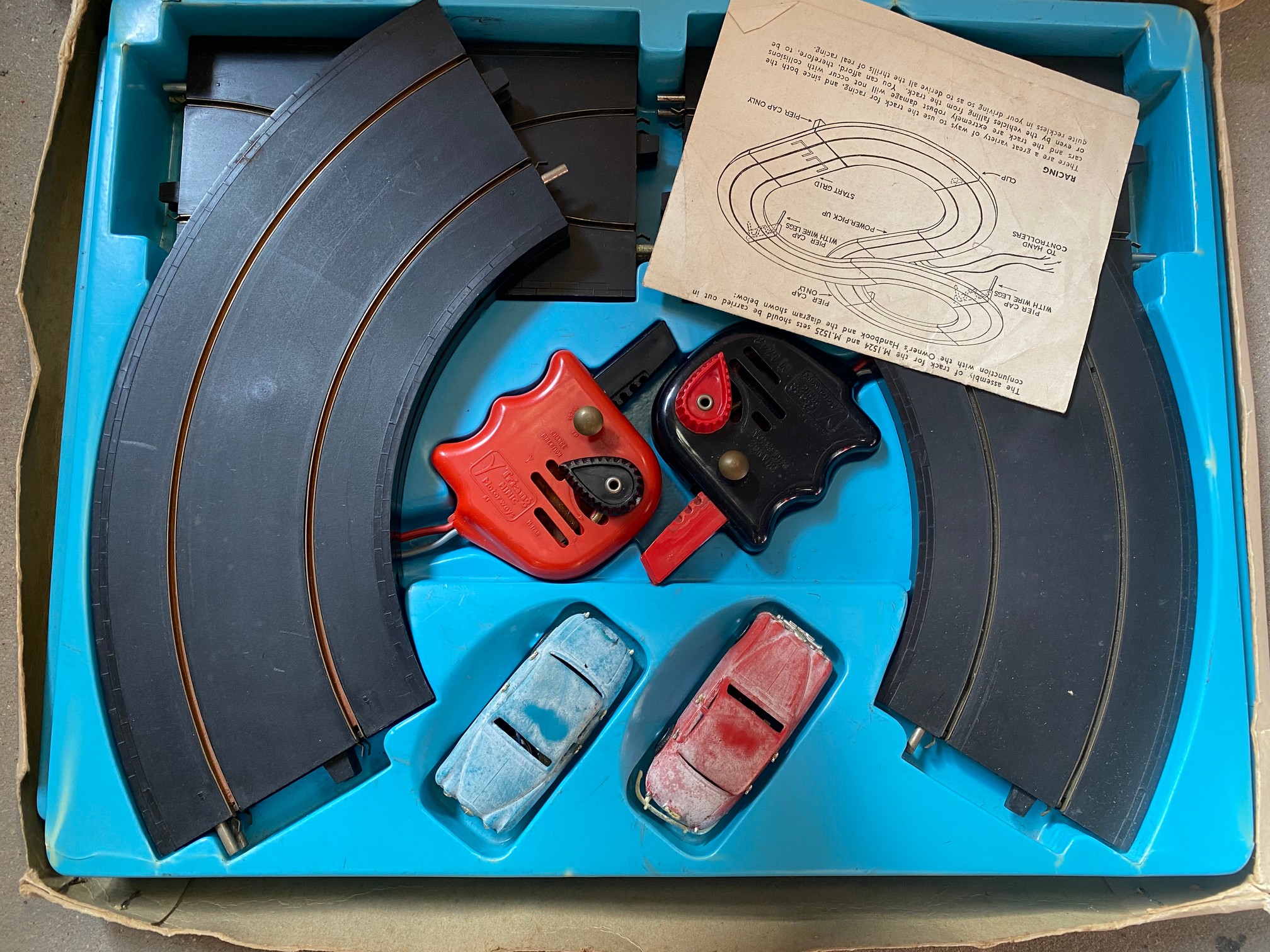 Three boxed Tri-ang Minic Motorways sets plus a miniaturised lo-speed electric motor racing set. - Image 2 of 5