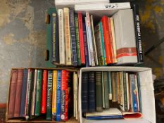 Three boxes of assorted motoring books to include 'Vanden Plas Coachbuilders', Rankin Kennedy '