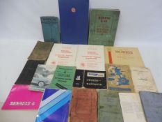 A Morris 10/4 and 12/4 Series II sales brochure, various pre-war handbooks and a selection of post-