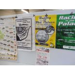 An untrimmed poster for Valence Hill Climb, three posters for SDMC Sprint at Crystal Palace Park