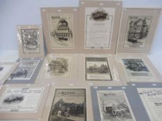 A selection of period advertisements for Napier motor cars.