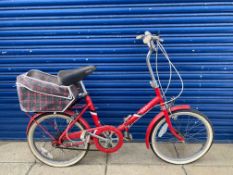 A BSA folding bicycle.