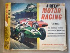 A boxed Airfix 1:32 scale Motor Racing set.