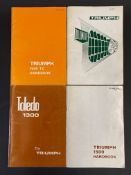 Four Triumph handbooks including Dolomite, Toledo etc.