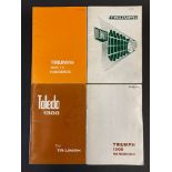 Four Triumph handbooks including Dolomite, Toledo etc.