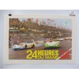 A Le Mans 24 hours June 1970 poster, 27 1/4 x 18 3/4".