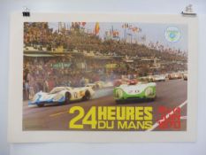 A Le Mans 24 hours June 1970 poster, 27 1/4 x 18 3/4".