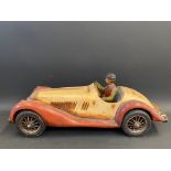 A modern wooden model of a classic Morgan, 29" long.