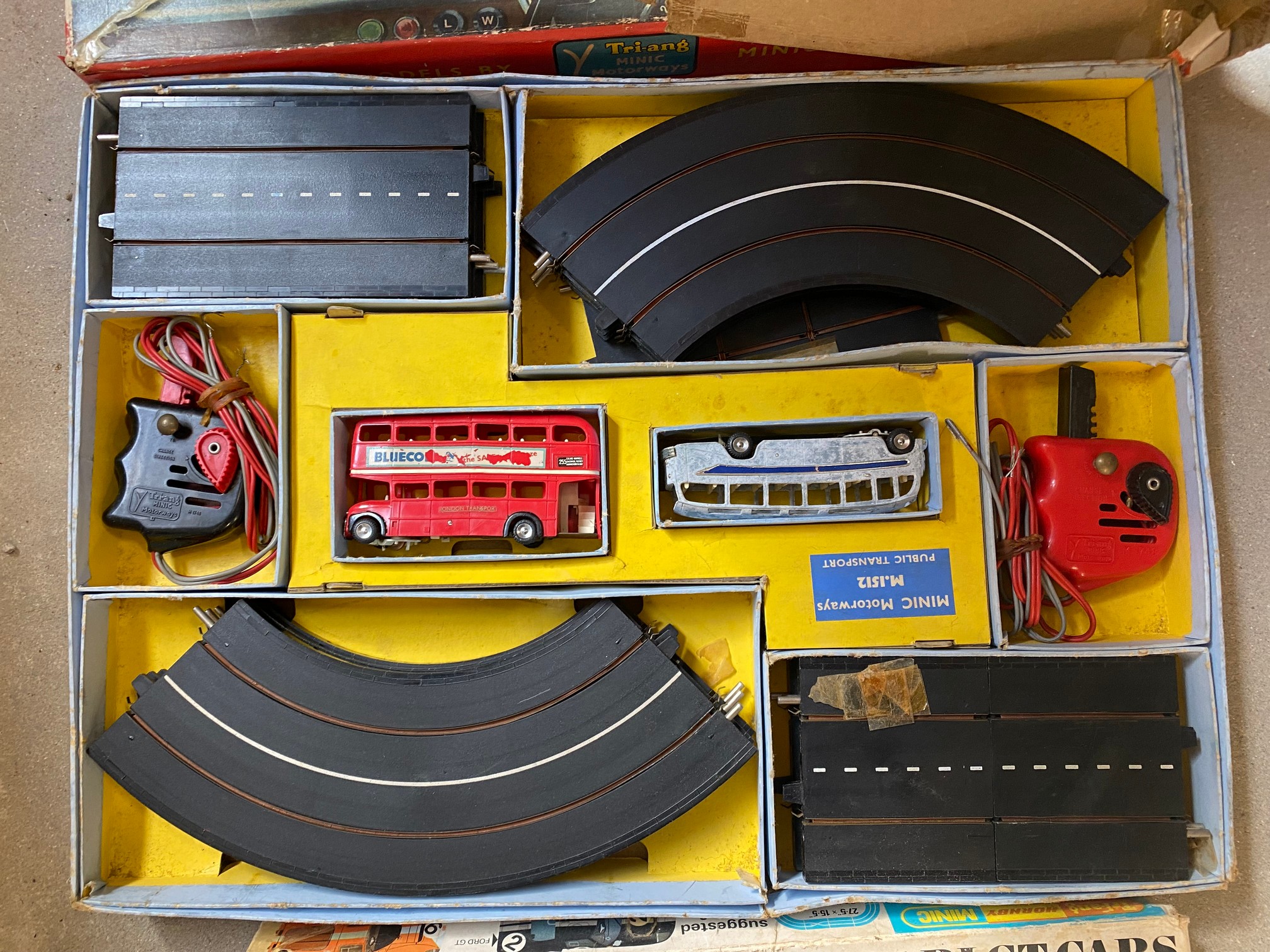 Three boxed Tri-ang Minic Motorways sets plus a miniaturised lo-speed electric motor racing set. - Image 3 of 5