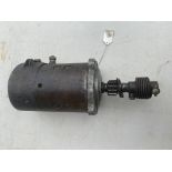 A starter motor that fits Meadows 4 1/2 litre cars, with Bendix assembly, 11 teeth, 5" diameter,