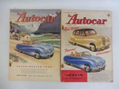 Two Autocar magazines from 1948.