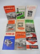 Four 1950s Brands Hatch programmes, one from Oulton Park, 1955 and two 1950s programmes for Great