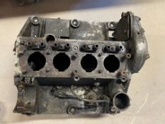 An Alvis 12/50 crankcase and sump.