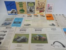 A folder of brochures and ephemera relating to side cars including Watsonian, Noxal and Streamline.