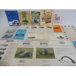 A folder of brochures and ephemera relating to side cars including Watsonian, Noxal and Streamline.