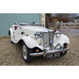 1953 MG TD Reg. no. HSK 809 Chassis no. TD27818 Engine no. 28172