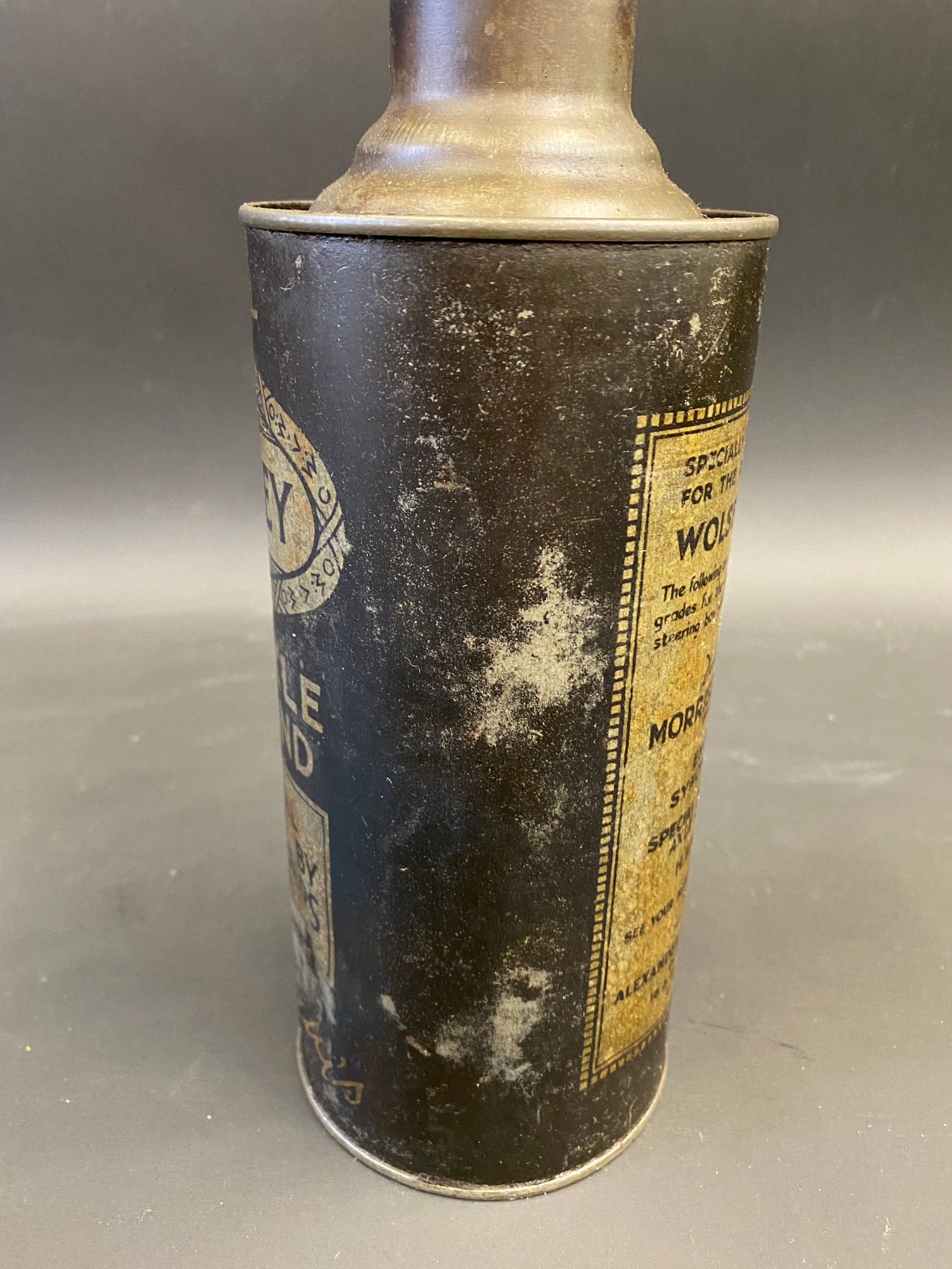 A rare Duckham's Wolseley Rear Axle Compound cylindrical quart can. - Image 5 of 9