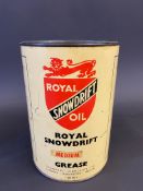 A Royal Snowdrift Oil Medium Grease 7lb tin in excellent condition.
