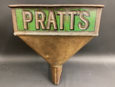 A Pratt's funnel of bright green colour.