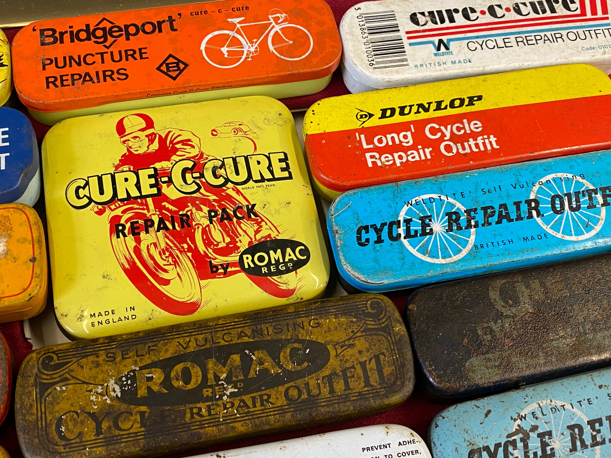 A selection of puncture repair outfit tins. - Image 4 of 5