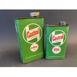A Castrol Motor Oil 'Hypoy' grade quart can and a pint similar for XXLgrade.