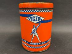 A Vigzol grease tin.