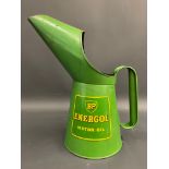 A BP Energol Motor Oil quart measure in excellent condition.