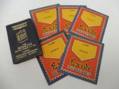 A Redline Motor Spirit diary for 1925 in excellent unused condition, plus a small number of Exide