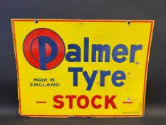 A Palmer Tyre rectangular double sided enamel sign, by Hancor of Mitcham, 24 x 18".