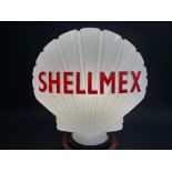 A Shellmex glass petrol pump globe by Hailware in superb condition, fully stamped underneath and